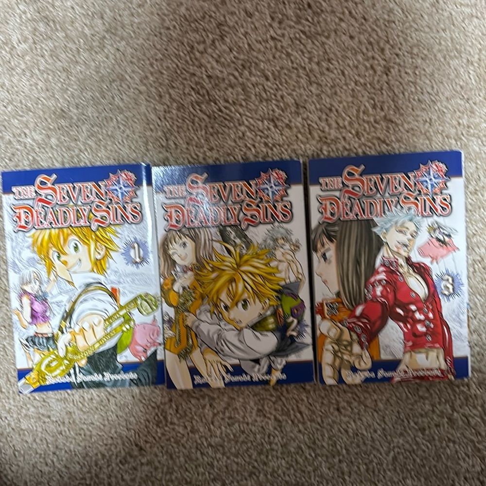 The Seven Deadly Sins manga set #1-3